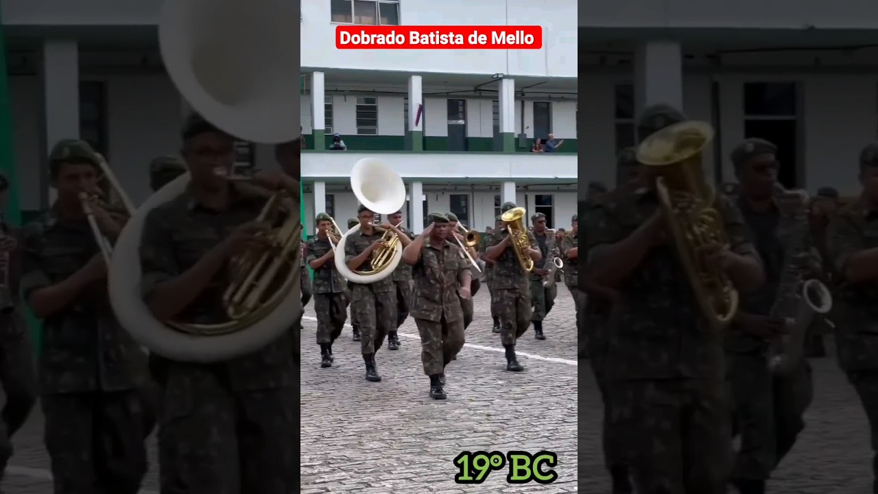 DOBRADO BATISTA DE MELO - DIA DO SOLDADO - DESFILE MILITAR 19BC 6°RM  #shorts 